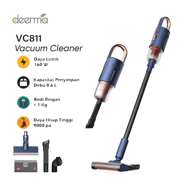 Deerma Vacuum Cleaner Penyedot Debu Cordless Portable - VC811 